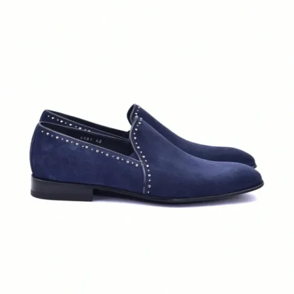 corrente_cs_suede_loafers_1-1.webp Shop Corrente C041-4981S Suede Loafers Navy