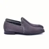 Outlet Corrente C042-4981S Suede Loafers Grey