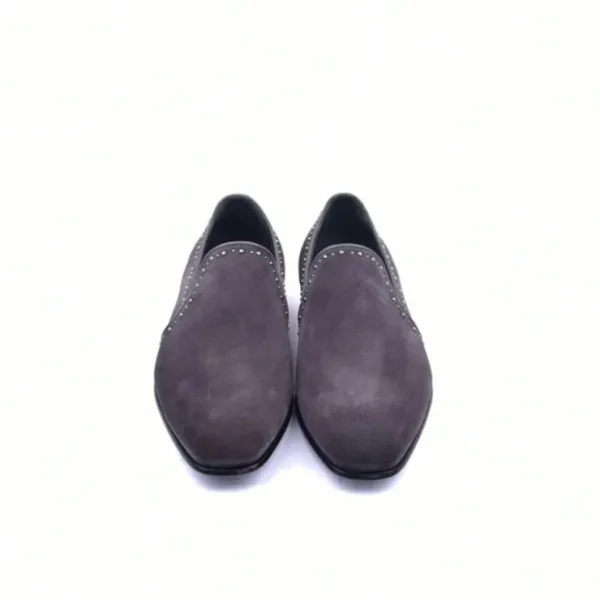 Outlet Corrente C042-4981S Suede Loafers Grey