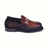 Outlet Corrente C11106-6376S Two Tone Suede Bit Loafers Brown