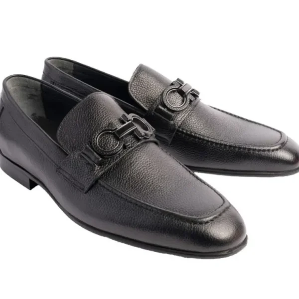 corrente_p_chello_buckle__0.webp New Corrente P00071 Chello Buckle Loafers Black