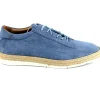 Sale Corrente P01062 Monaco Croc Print Nubuck Sneakers Blue