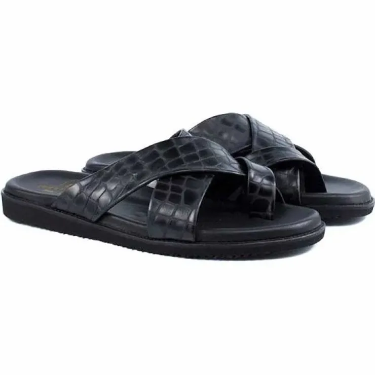 Fashion Corrente P000932 Resort Sandal Black