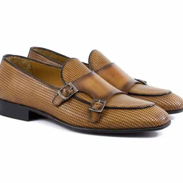 corrente_p_tomaso_double__0-1.webp Best Corrente P000595 Tomaso Double Buckle Loafer Caramel
