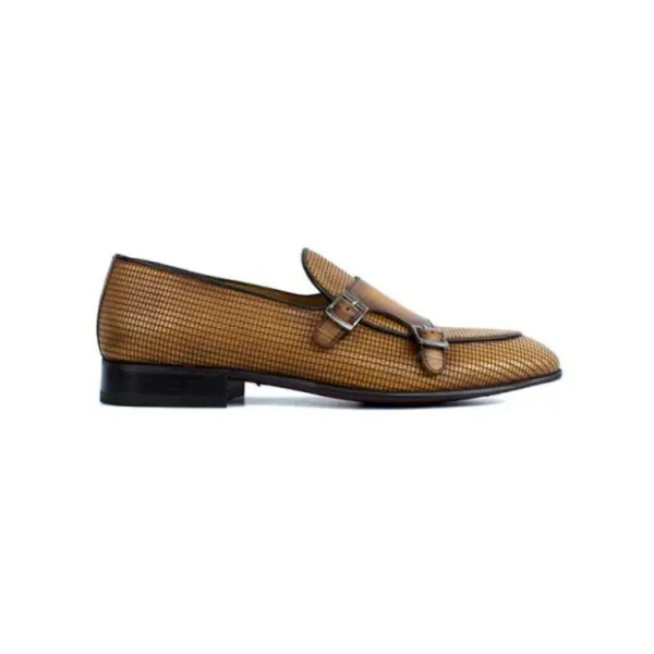 corrente_p_tomaso_double__3.webp Best Corrente P000595 Tomaso Double Buckle Loafer Caramel