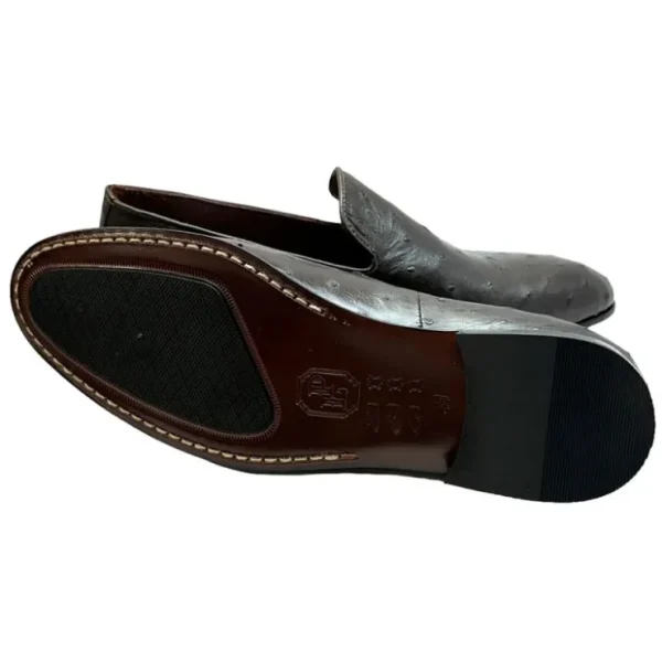 corrente_p_warren_ostrich_1-1.webp Clearance Corrente P00058 Warren Ostrich Loafer Brown