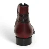 Cheap Duca by Matiste Aprilia Genuine Leather/ Embossed Croco Boots Burgundy / Antique Red