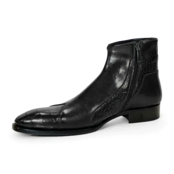 duca_by_matiste_aprilia_g_2.webp Sale Duca by Matiste Aprilia Genuine Leather/ Embossed Croco Boots Black