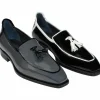 Sale Duca by Matiste Fano Patent Leather Loafers Grey/ Black Grey/Black