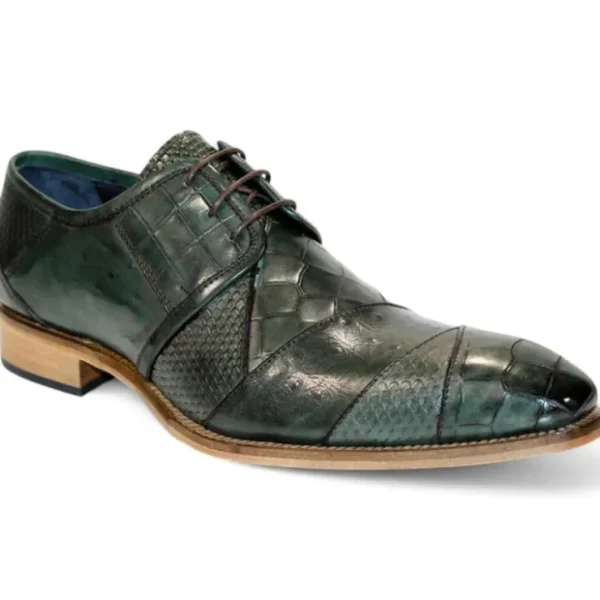 duca_by_matiste_imperio_e_0-1.webp Sale Duca by Matiste Imperio Embossed Croco/Ostrich/Lizard Print Shoes Green