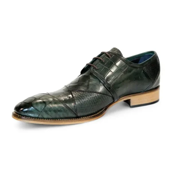 duca_by_matiste_imperio_e_2-1.webp Sale Duca by Matiste Imperio Embossed Croco/Ostrich/Lizard Print Shoes Green