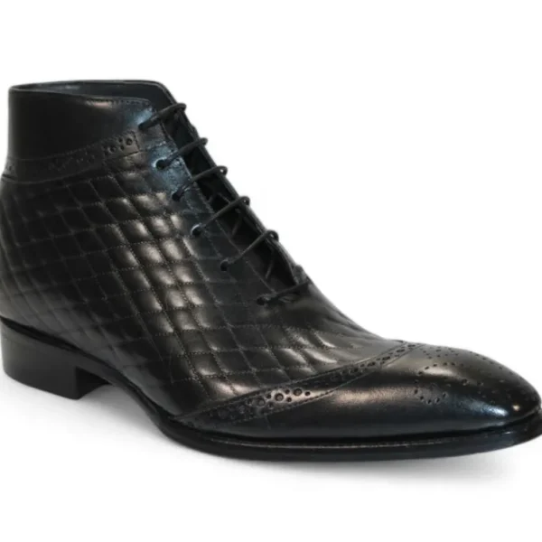 duca_by_matiste_lauro_lea_0-1.webp Best Sale Duca by Matiste Lauro Leather/Embossed Quilt Leather Shoes Black