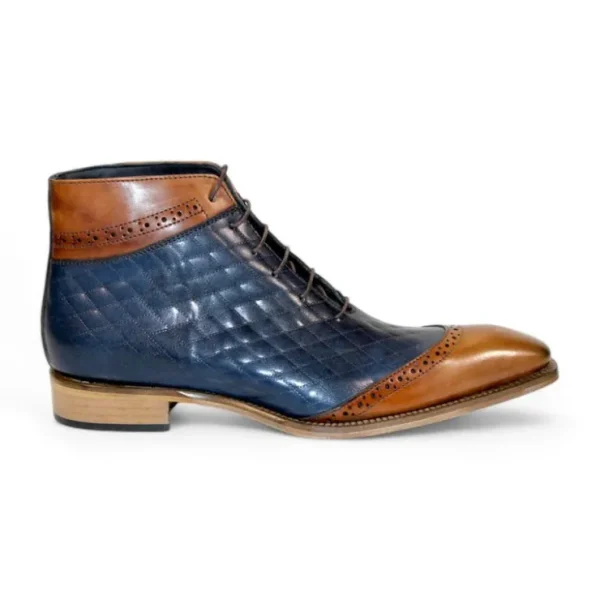 duca_by_matiste_lauro_lea_1.webp Cheap Duca by Matiste Lauro Leather/Embossed Quilt Leather Shoes Cognac/Navy