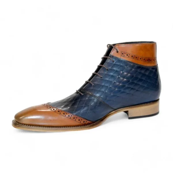 duca_by_matiste_lauro_lea_2.webp Cheap Duca by Matiste Lauro Leather/Embossed Quilt Leather Shoes Cognac/Navy