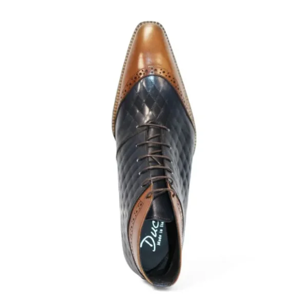 duca_by_matiste_lauro_lea_3.webp Cheap Duca by Matiste Lauro Leather/Embossed Quilt Leather Shoes Cognac/Navy
