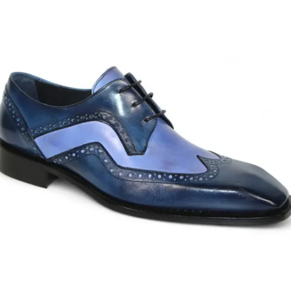 Online Duca by Matiste Saranno Genuine Leather Shoes Navy/Light Blue