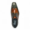 Fashion Duca by Matiste Saranno Genuine Leather Shoes Green/Cognac