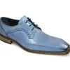 Online Duca by Matiste Spada Leather Shoes Light Blue