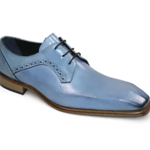 Online Duca by Matiste Spada Leather Shoes Light Blue