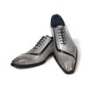 Discount Duca by Matiste Torre Calfskin Shoes Light Grey / Black