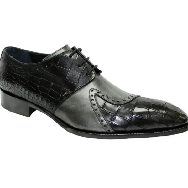 duca_by_matiste_valentano_0.webp Online Duca by Matiste Valentano Croc Print & Leather Shoes Black / Grey