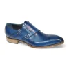 Clearance Duca by Matiste Vergato Genuine Leather Shoes Blue