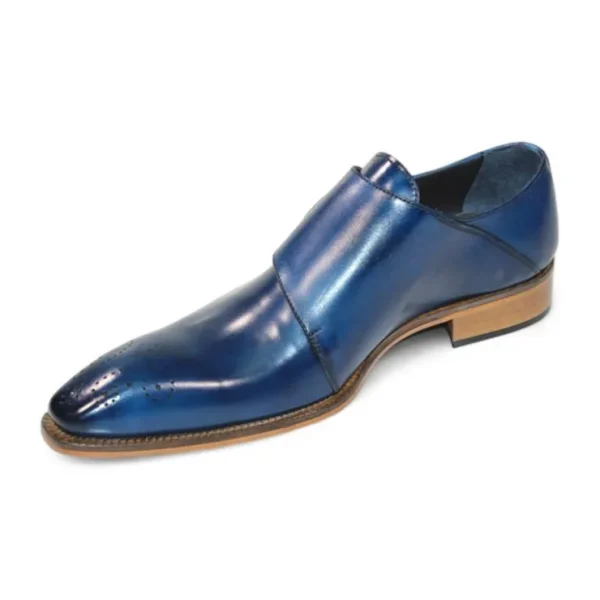 Clearance Duca by Matiste Vergato Genuine Leather Shoes Blue