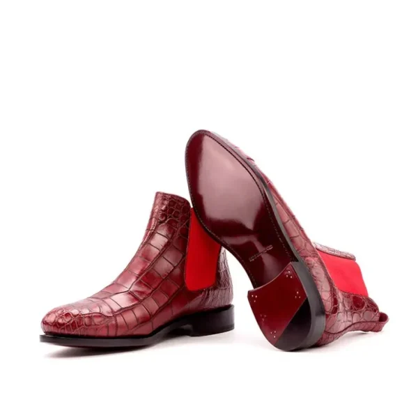 emanuele_sempre_chelsea_b_2-1.webp Cheap Emanuele Sempre Chelsea Boot Classic Alligator Shoes Red