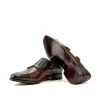 Flash Sale Emanuele Sempre Double Monk Python Shoes Dark Brown/Med Brown DarkBrown/MedBrown