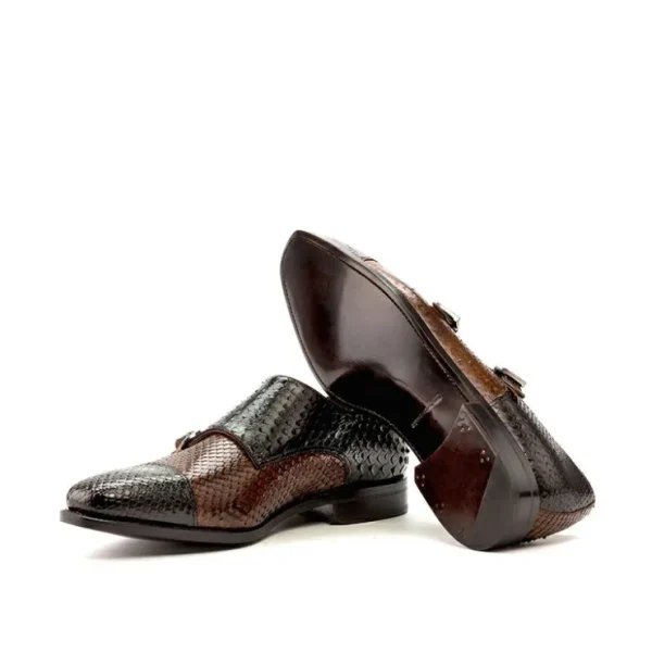emanuele_sempre_double_mo_2-8.webp Flash Sale Emanuele Sempre Double Monk Python Shoes Dark Brown/Med Brown DarkBrown/MedBrown