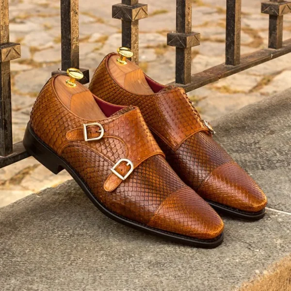 emanuele_sempre_double_mo_3-6.webp Fashion Emanuele Sempre Double Monk Python Shoes Cognac/Med Brown Cognac/MedBrown