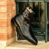 Store Emanuele Sempre Jodhpur Python Boot Black