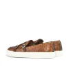 Cheap Emanuele Sempre Ostrich Monk Sneakers Cognac/Dark Brown Cognac/DarkBrown
