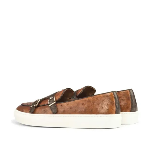 emanuele_sempre_ostrich_m_1.webp Cheap Emanuele Sempre Ostrich Monk Sneakers Cognac/Dark Brown Cognac/DarkBrown