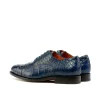 Discount Emanuele Sempre Oxford Alligator Shoes Navy