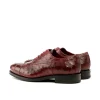 Clearance Emanuele Sempre Oxford Ostrich Shoes Red