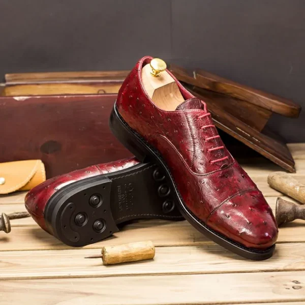emanuele_sempre_oxford_os_3-2.webp Clearance Emanuele Sempre Oxford Ostrich Shoes Red