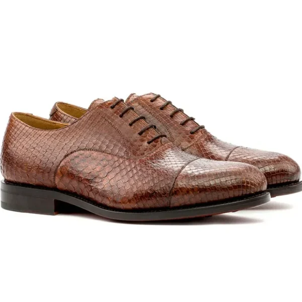 emanuele_sempre_oxford_py_0-2.webp Store Emanuele Sempre Oxford Python Shoes Med Brown MedBrown