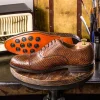 Store Emanuele Sempre Oxford Python Shoes Med Brown MedBrown