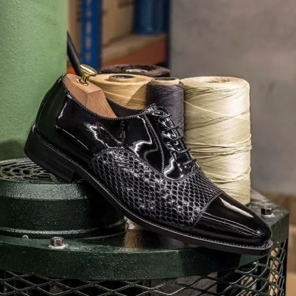emanuele_sempre_oxford_py_3.webp Best Emanuele Sempre Oxford Python Shoes Black