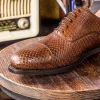 Store Emanuele Sempre Oxford Python Shoes Med Brown MedBrown