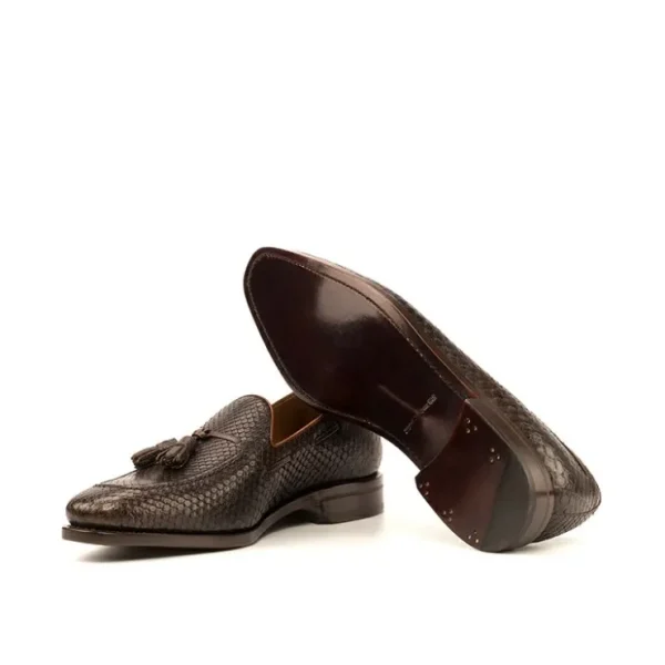 emanuele_sempre_python_ta_2-1.webp Best Sale Emanuele Sempre Python Tassel Loafers Dark Brown/Med Brown DarkBrown/MedBrown