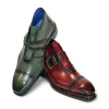 Online Emilio Franco Aldo Leather Shoes Green