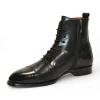 Discount Emilio Franco Artigiana Fausto Leather/Pebble Grain Leather Shoes Black
