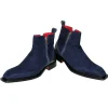 Hot Emilio Franco Cesare Suede Boots Navy