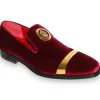 Cheap Emilio Franco Couture EF13P Velvet Shoes Burgundy