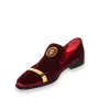 Cheap Emilio Franco Couture EF13P Velvet Shoes Burgundy