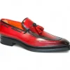 Discount Emilio Franco Dino Leather Shoes Red/Black