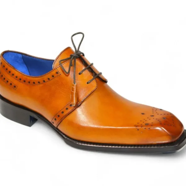 Sale Emilio Franco Lando Genuine Leather Shoes Gold