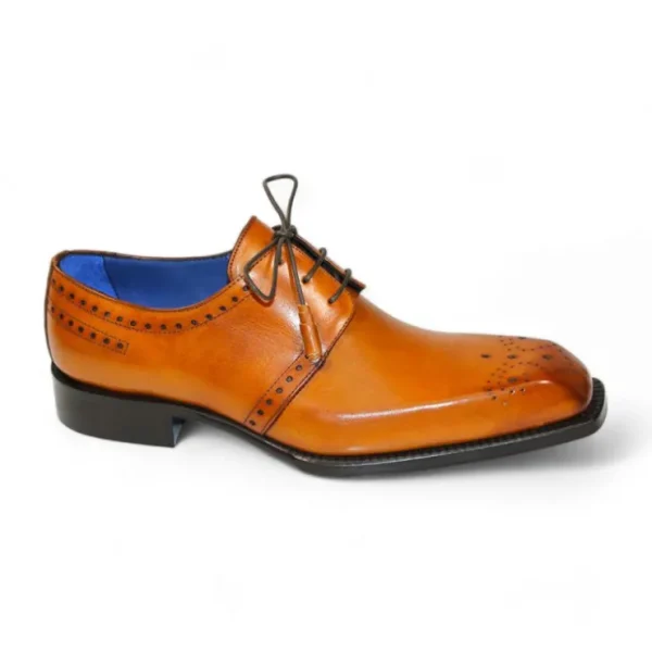 Sale Emilio Franco Lando Genuine Leather Shoes Gold
